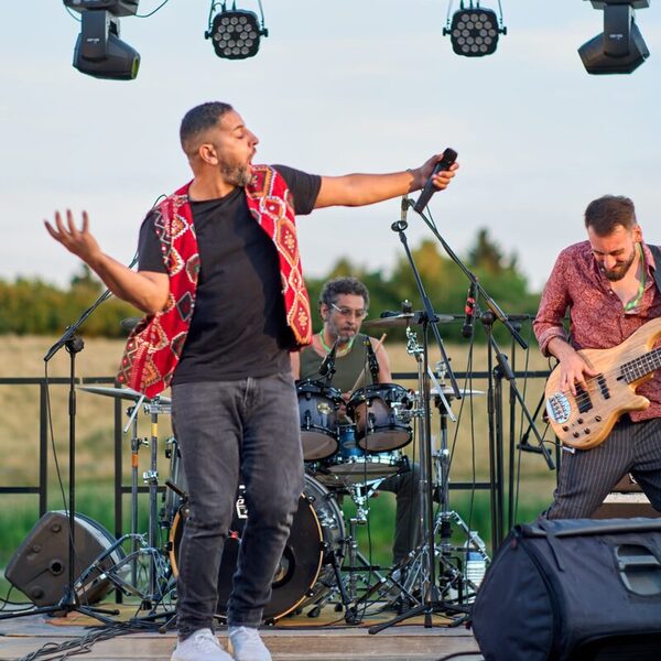 Artiste sur scène au Festichat'